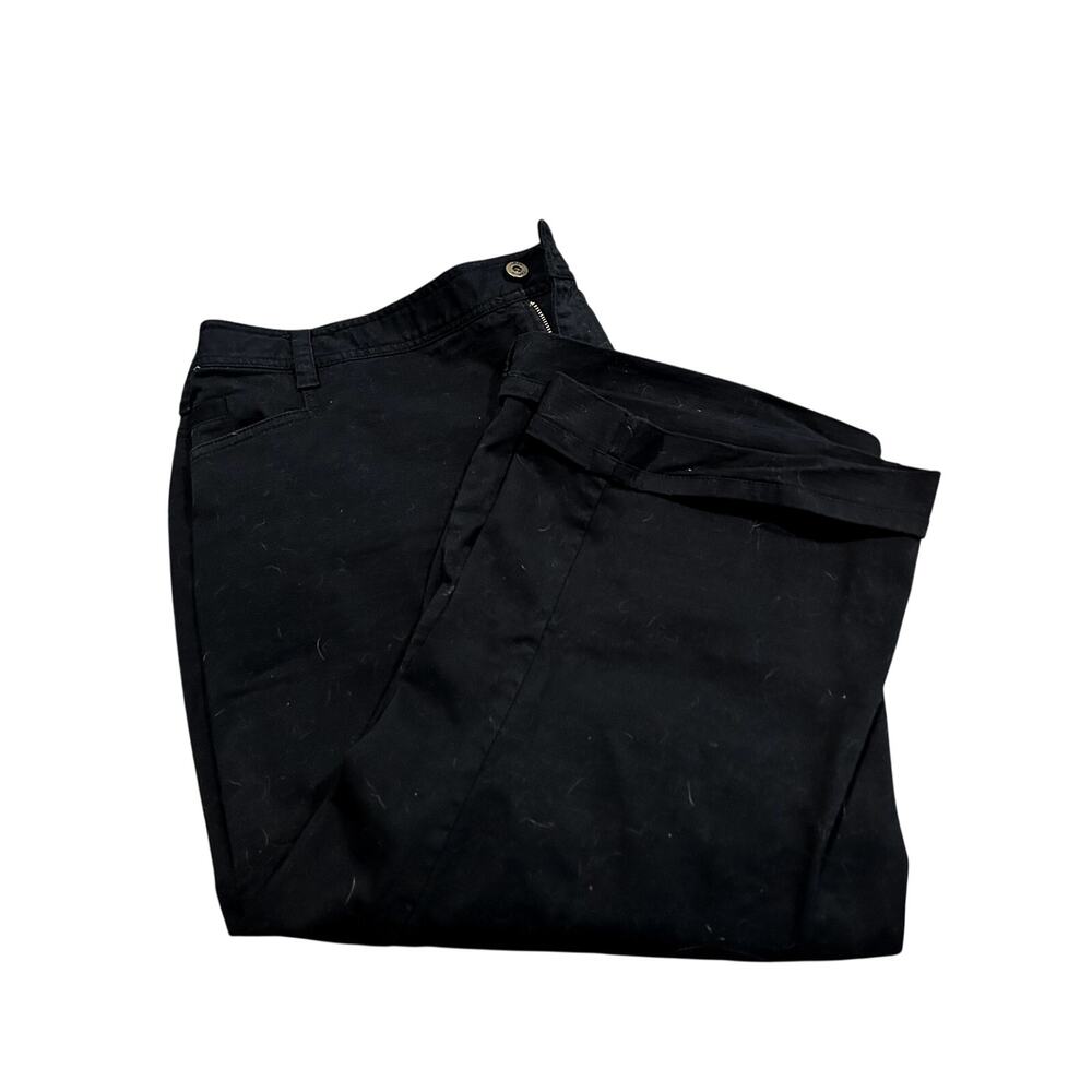 Liz & Co Woman Stretch Black Capri Pants size 24W